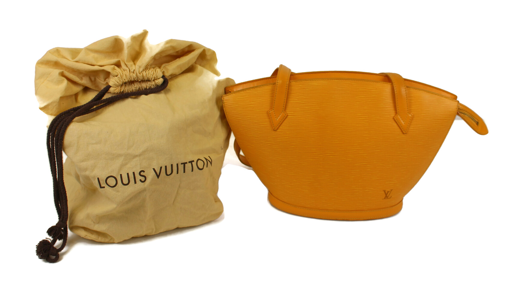 Beautiful Authentic LOUIS VUITTON Saint-Jacques Shopping Tote Bag in Yellow 