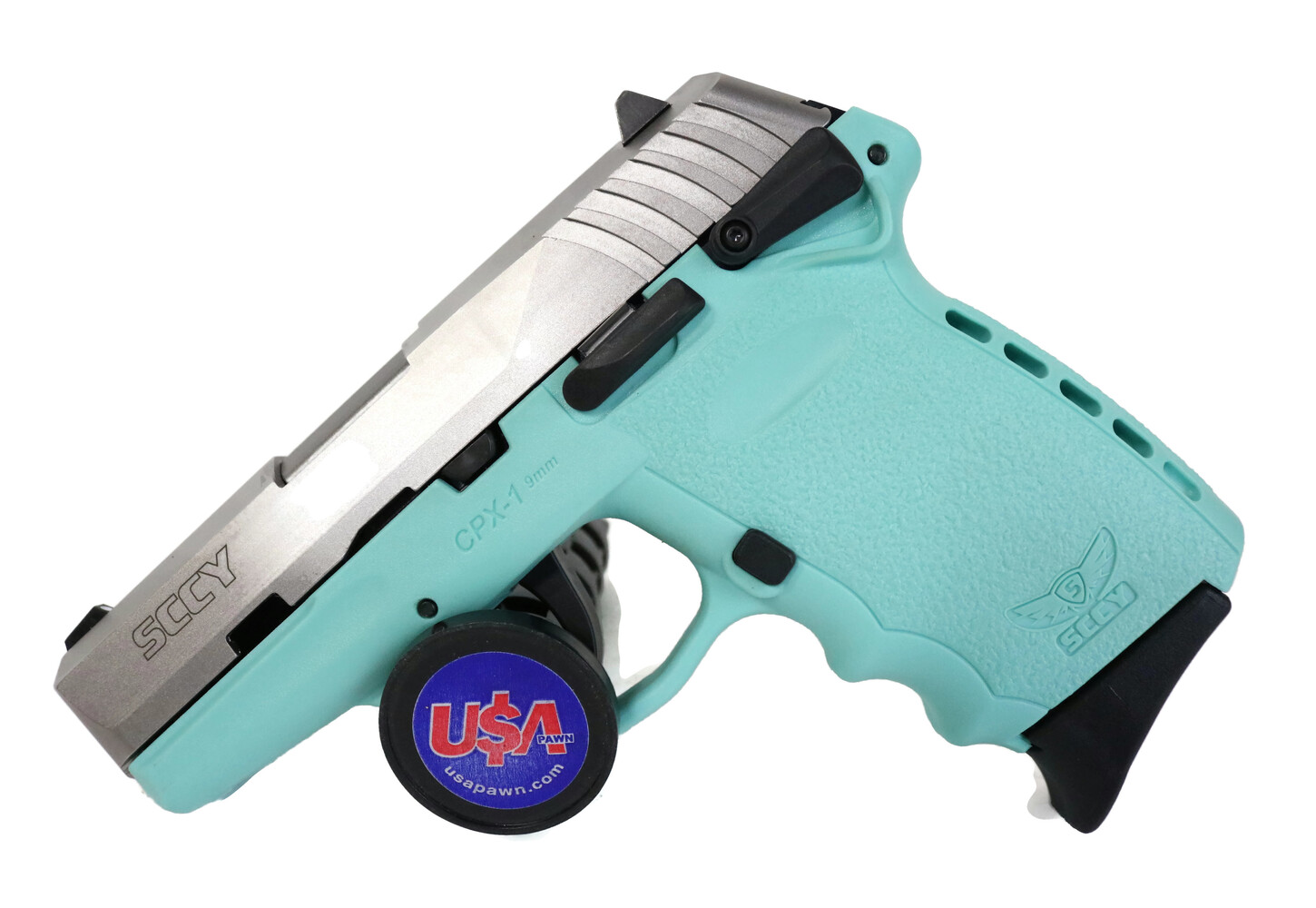 NEW!! SCCY CPX1 9MM Semi Automatic Pistol Tiffany Blue USA Pawn