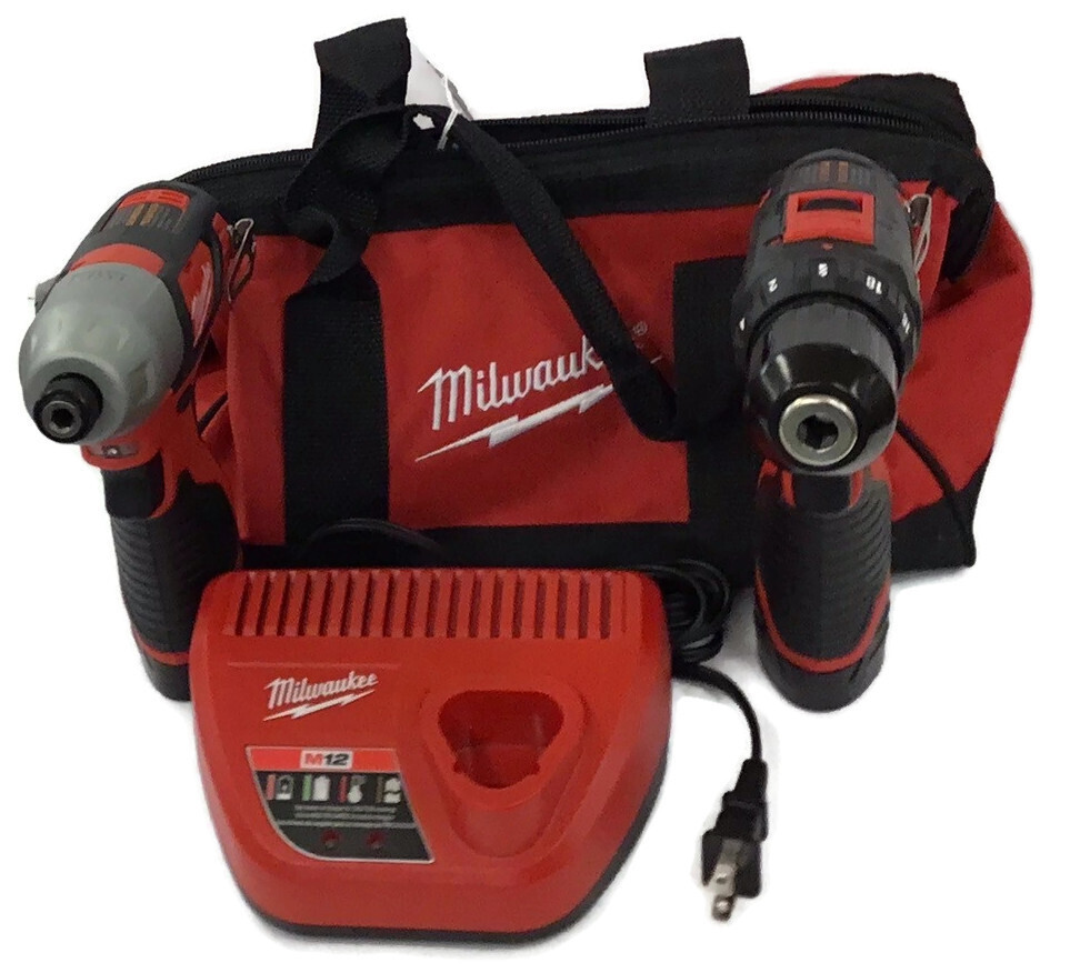 Milwaukee M12 Drill/Impact Combo Kit USA Pawn