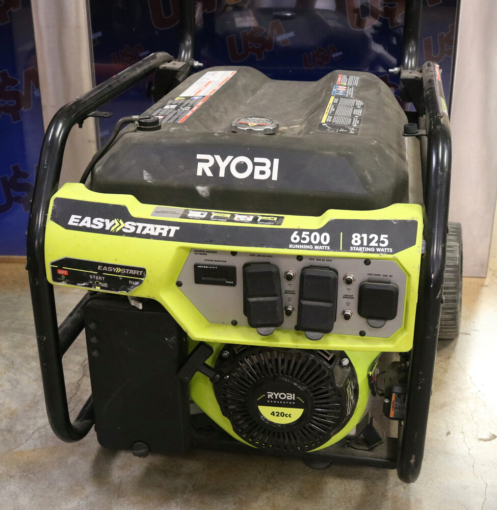 Ryobi RY906500S 6500 Watt Gas Powered Generator | USA Pawn