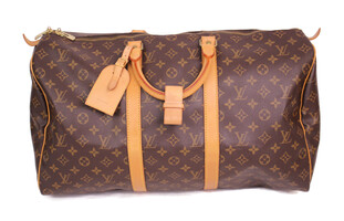 Louis Vuitton Keepall 50 Monogram Luxury Leather Authentic Handbag