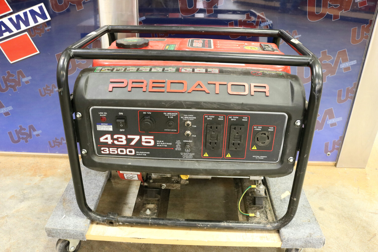 Predator 4375 Watt Gas Powered Generator | USA Pawn