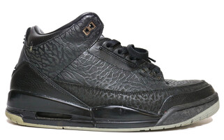 Air Jordan Jordan 3 Retro Black Flip 2011 Size 11.5 Black/Metallic Silver
