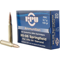 PPU Rifle Line 30-06 Springfield 150GR 20/Box