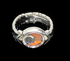Oakley Judge with Orange Face Stainless Steel Watch