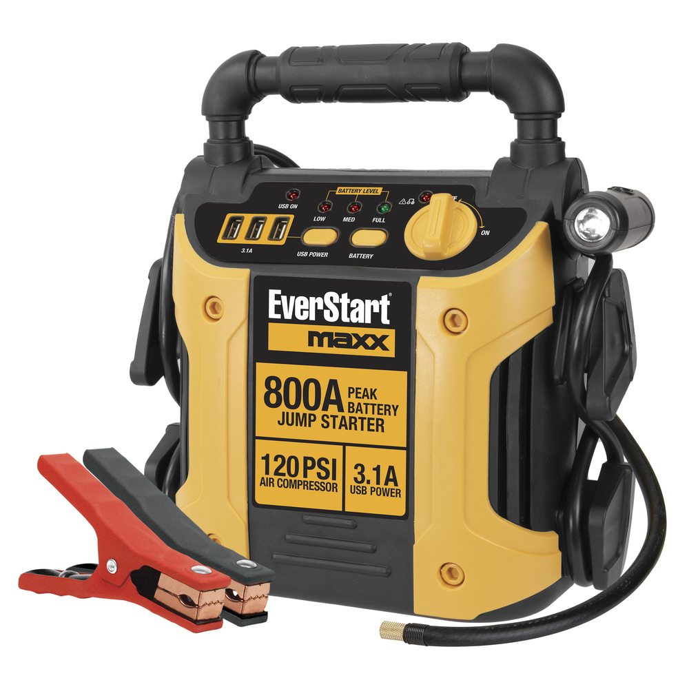 New!! EverStart Maxx Jump Starter With Air Compressor & Power Supply ...