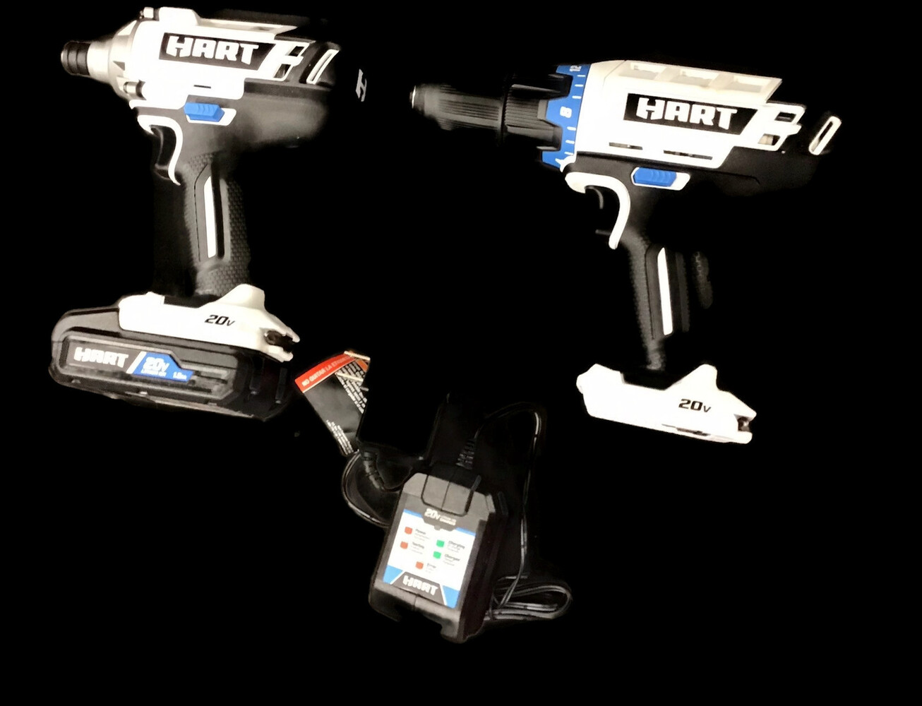 Hart 20Volt Cordless 2Piece 1/2inch Drill and Impact Driver Combo