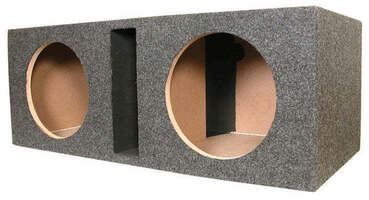 New!! QP-HD212V 2hole 12in Vented 1in MDF 36x16.25x13.25