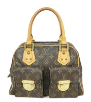 Authentic Luxury Louis Vuitton Monogram Canvas Manhattan PM Women's Handbag 