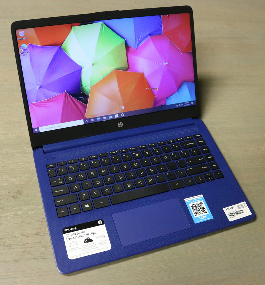 HP 14FQ0010NR 14" Windows 10 Laptop USA Pawn