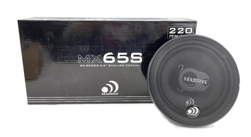 Massive Audio MX65S MX Series 6.5-Inch 50-Watt-RMS Shallow 2-Way Coaxial Speaker