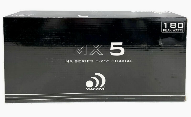 Massive Audio MX Series 5.25-Inch 2-Way Coaxial Speakers Pair