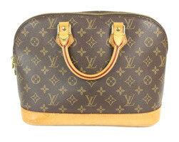 Authentic Louis Vuitton Alma Handbag Monogram Canvas PM Luxury Leather Handbag 