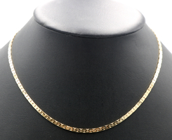 Classic Thick 18" Mariner Chain Necklace in 14KT Yellow Gold - 13.90 Grams 
