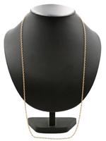 Stunning 30" 14KT Yellow Gold Cable Link Necklace - 12.00 Grams 