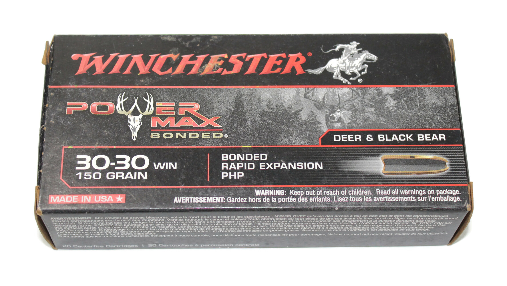 Winchester Power Max 20 Cartridges 3030 Ammo USA Pawn