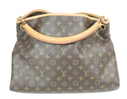 Authentic Louis Vuitton Artsy Handbag Monogram Canvas MM Luxury Handbag 