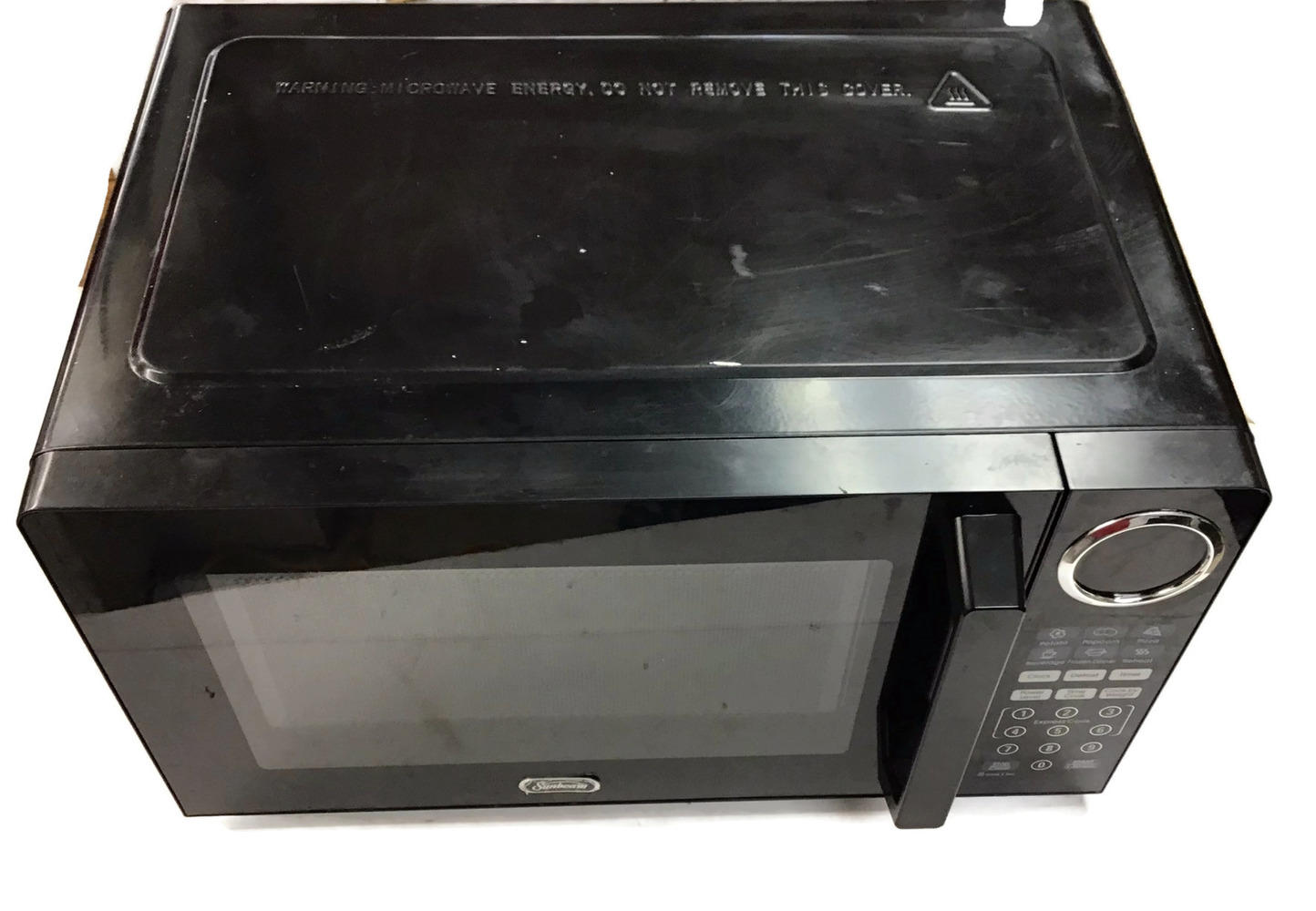 Sunbeam 900 Watt Black Microwave SGCMB809BK09 USA Pawn