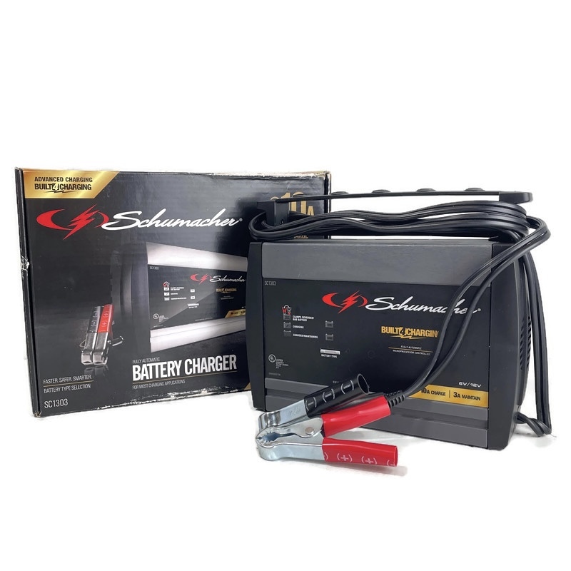 Schumacher SC1303 10A 6V/12V Fully Automatic Battery Charger USA Pawn