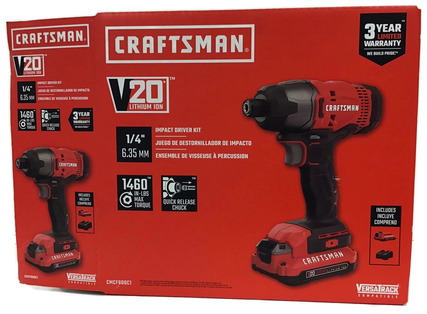 CRAFTSMAN 20volt Max 1/4in Variable Speed Cordless Impact Driver