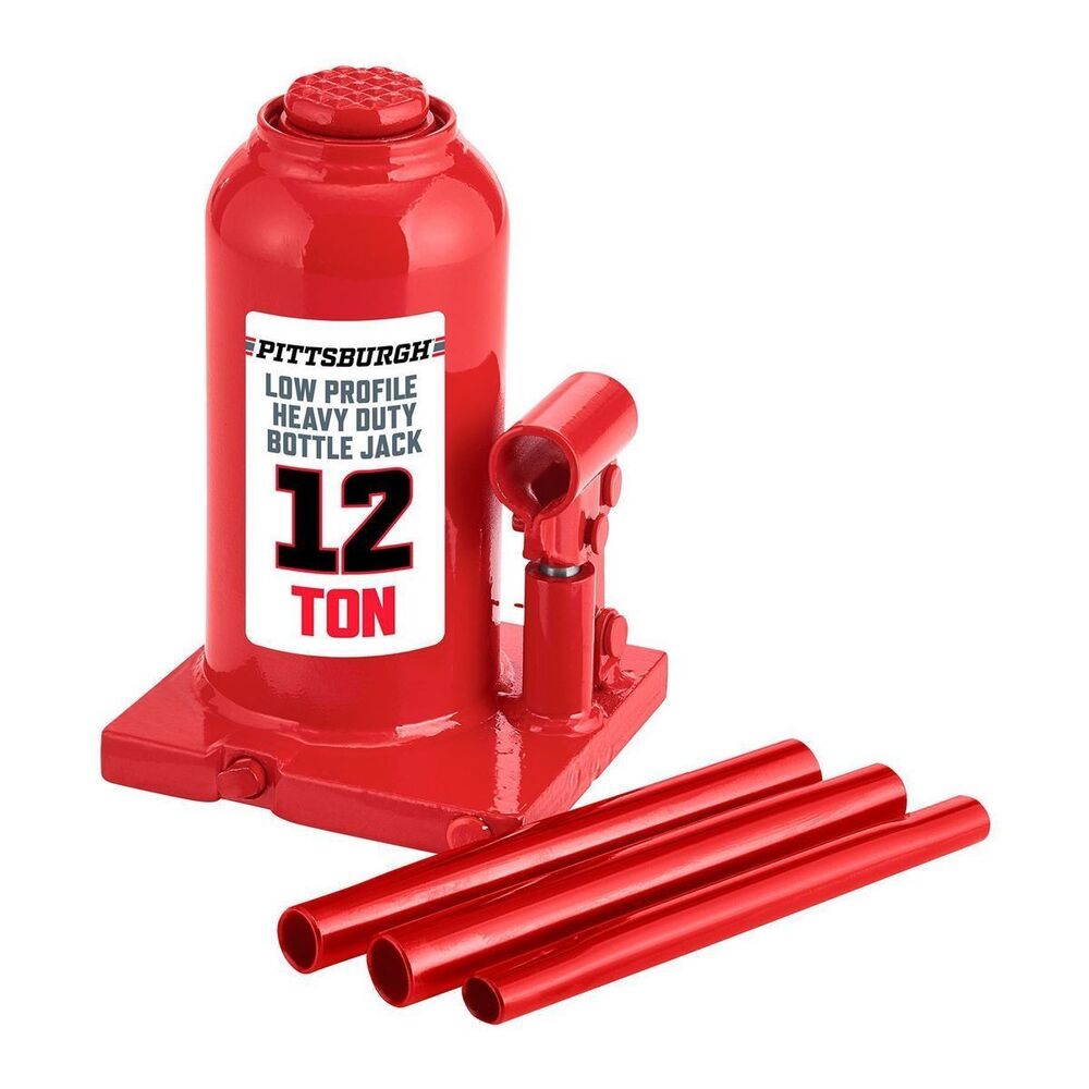 NEW!! Pittsburgh 56738 12 Ton Low Profile Bottle Jack USA Pawn