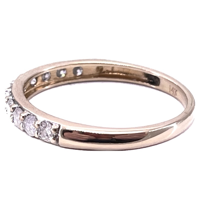 Gold Ladies Diamond Ring 14kt Size 8 1/2