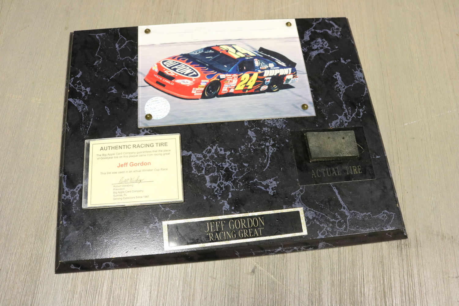 Jeff Gordon Racing Great Tire Memorabilia USA Pawn