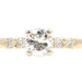 Classic 0.62 ctw Round Diamond 14KT Yellow Gold Women's Engagement Ring - 1.8g