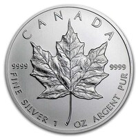 Elizabeth II 5 Dollars 2022 Canadian Maple 1 OZ Round