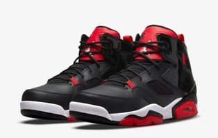 Nike Air Jordan Flight Club 91 Black University Red Size 12