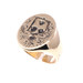 Men's True Signet Ring in 14KT Yellow Gold Skull and Pirate Ship Size 10 - 14.7g