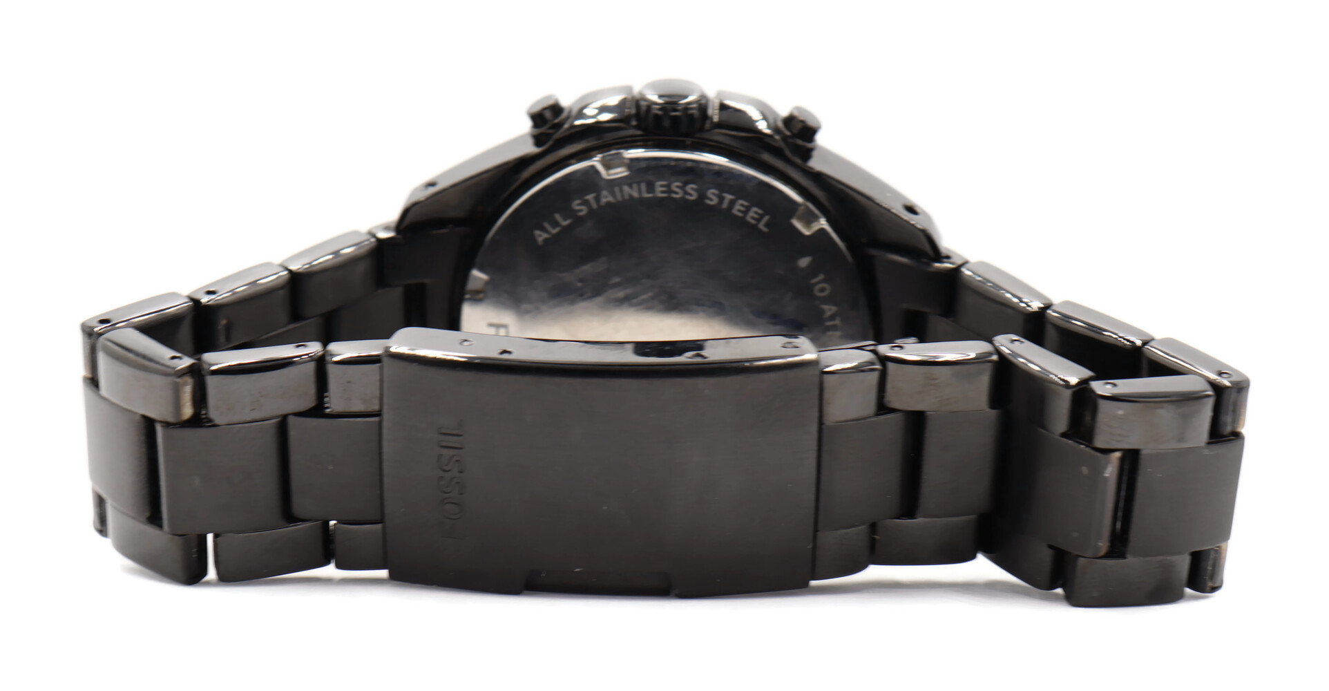 Fossil Decker Chronograph Stainless Steel Women's Watch Black Model ...