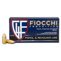 Fiocchi .380 ACP Ammunition 50 Rounds, JHP, 90 Grains