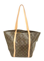Women's LOUIS VUITTON Sac Shopping Shoulder Tote Bag Monogram Leather Hand Bag 