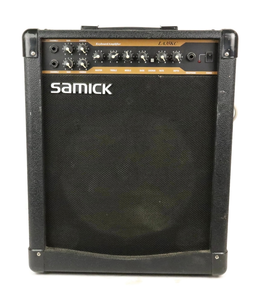 Samick LA35KC Electric Keyboard Amp Black USA Pawn