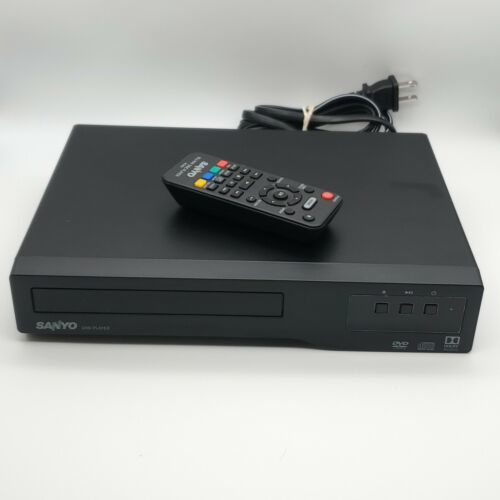 Sanyo FWDP105F DVD/CD Player With Remote Tested Working Black Three