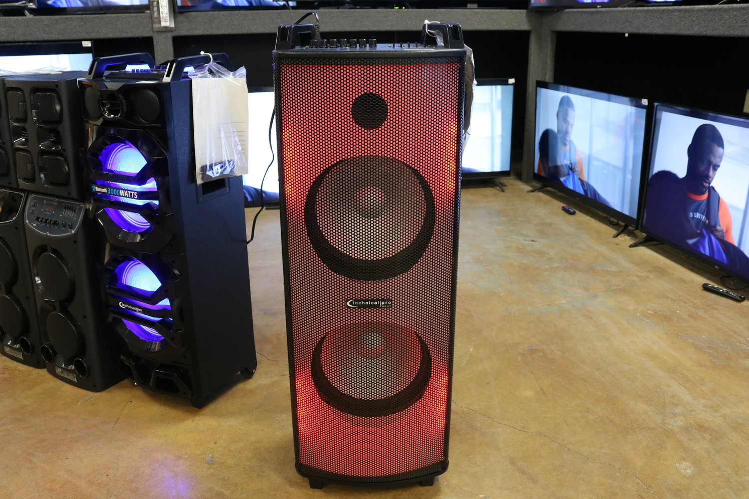New!! Technical Pro xDisco212 BLUETOOTH LED TOWER SPEAKER WITH DISCO