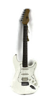 Rogue Stratocaster Solid Body Electric Guitar - White