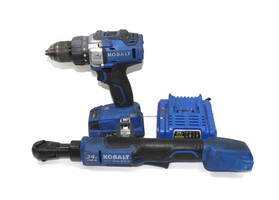 Kobalt 24V Hammer Drill and 3/8 Ratchet