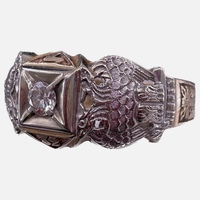 Gold Gentleman's Masonic Ring With Diamond 10kt Size 11