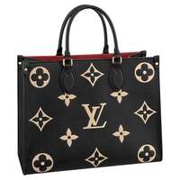 Like New Prestine!! Louis Vuitton On the Go MM- Empreinte Beige Tote Bag