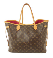 Authentic Women's Luxury Leather Louis Vuitton Monogram Neverfull GM Handbag 