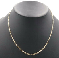 Men's Classic 10KT Yellow Gold 2.3mm Wide High Shine 10KT Figaro Necklace 3.0g