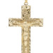 14KT Yellow Gold High Shine 46.6mm Crucifix Cross Necklace Pendant - 3.78g by VK
