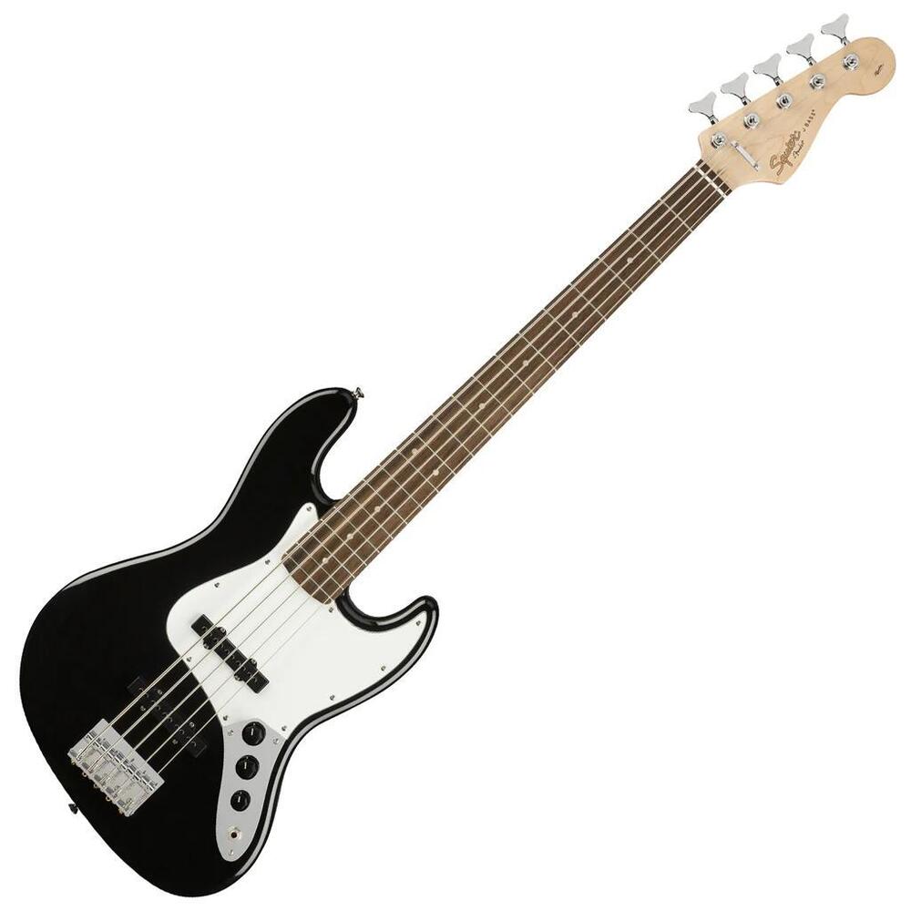 Fender Squier J Bass 5 String Bass Guitar- Made in China- Black/White ...