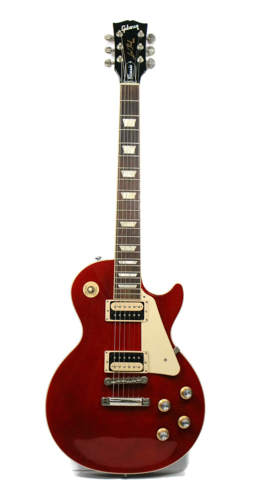 2021 Gibson Les Paul Classic Transparent Cherry Push/Pull Burstbucker 61R/61T