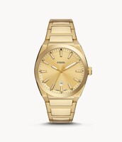 Fossil FS5965 Everett Three-Hand Date Gold-Tone Stainless Steel Watch