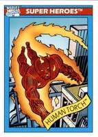 1990 Impel Marvel Universe Human Torch Card #33