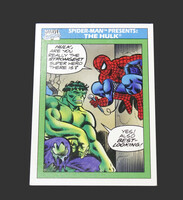 1990 Marvel #152 Spider Man Presents The Hulk Trading Card