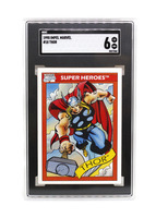 SGC Graded 6 1990 Marvel Comics Universe Super Heroes Series 1 #18 THOR
